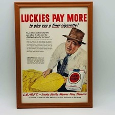 advertising poster Lucky Strike 1950 framed AZ1875 aad