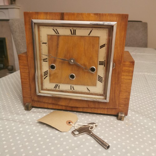 Vintage foreign clock - vintage, wood
