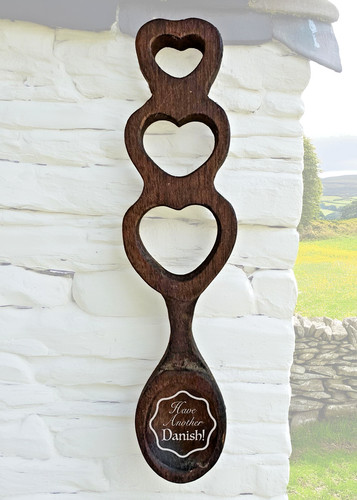 Welsh carved spoon love - carved,