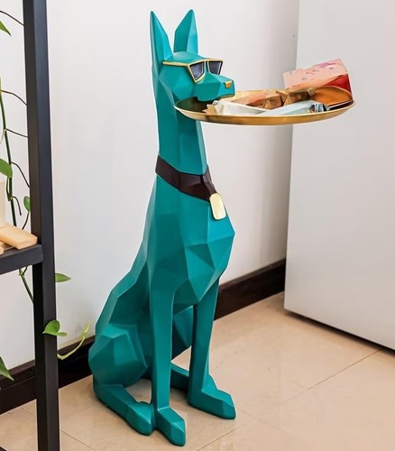 Luxury resin doberman dog - luxury, resin,