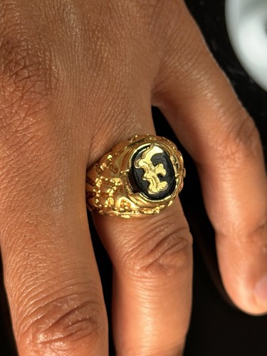 Seta initial signet - signet, ring