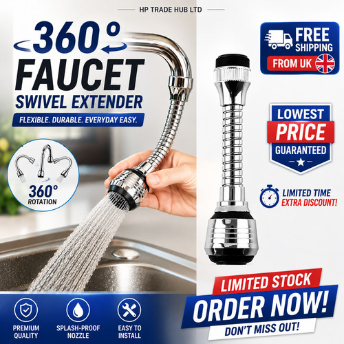 360 faucet extender bendable - extender,
