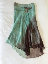 Rene Derhy Paisley Embellished Skirt M