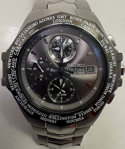 Seiko coutura world timer - seiko,