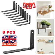8X Heavy Duty Cast Iron Wall Mounted L Shaped Angle Shelf metal Bracket Supports