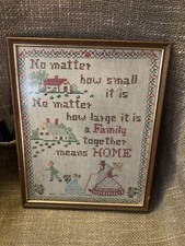 Antique Framed Sampler