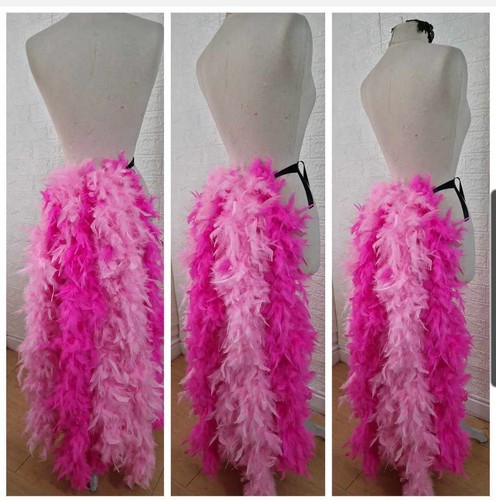 Long feather bustle costume - feather,
