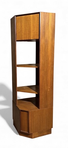 Plan teak bookcase - teak, corner