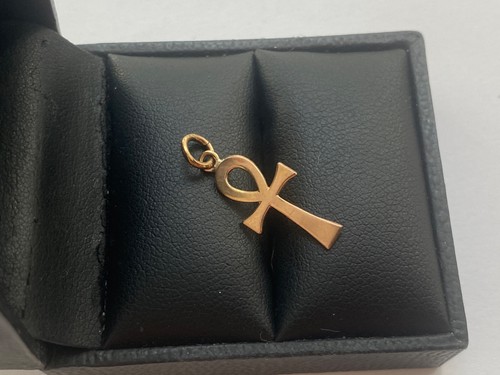 9ct gold ankh - cross, pendant