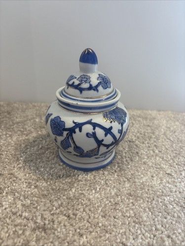 Chinese blue white floral - blue, &