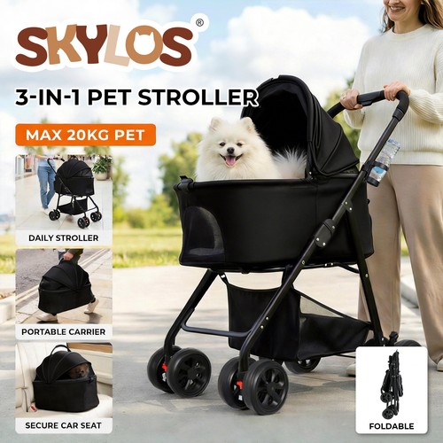 Skylos pet stroller dog cat - dog,