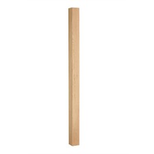 Square newel post - post, oak