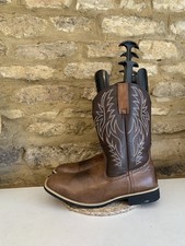 Mens Brown Cowboy Boots Block