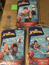 Spiderman Vest Swim Set  .   Arm Bands. Swim Tube Swim Vest ! Beach Ball !!