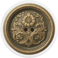 'Vintage Floral Button' Button Pin Badges (BB054594)