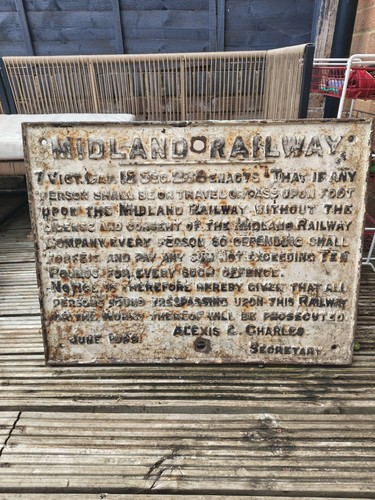 Midland railway cast iron - midland,