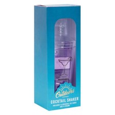 Plastic Cocktail Shaker Kit With Straws Ice Cubes Summer Drinks BBQ Picnic