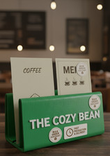 Custom 3D Printed Menu Holder