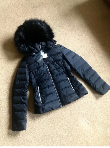 Zara black hooded duck down - hooded,