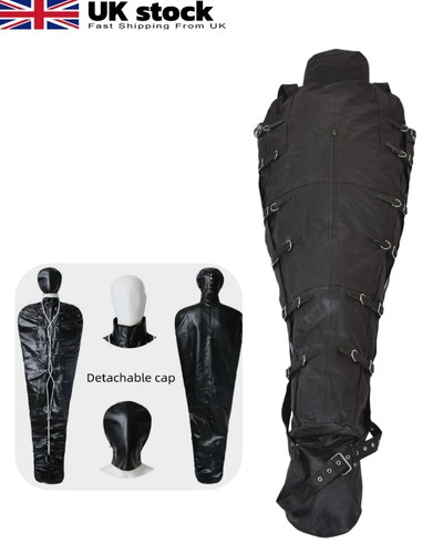 Bdsm leather sleep sack - leather,