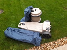 40ltr Aqua Roll + Waste Master with covers+ Pair of car mirrors for towing 