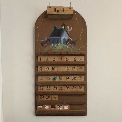 Vintage wooden perpetual - vintage,