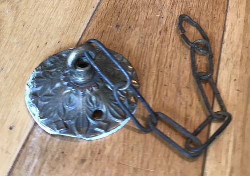 Vintage brass plate - vintage, ceiling