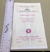 SMITHS WESTMINSTER CHIMING