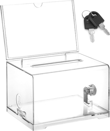 Acrylic donation ballot - acrylic,