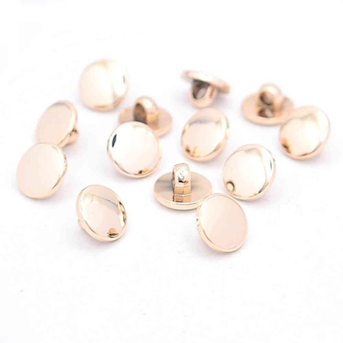 Gold flat shank buttons - flat,