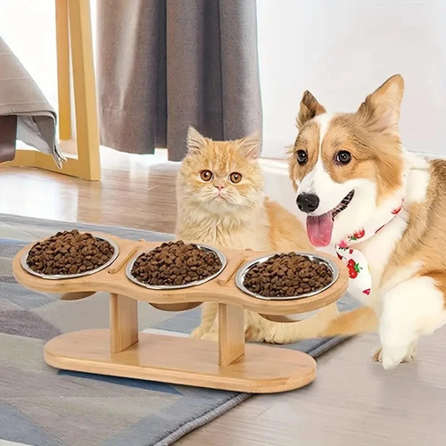 Cat dog food feeding stand - dog,
