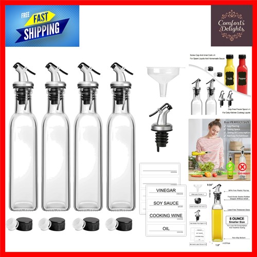 Glass oil vinegar dispenser - oil,