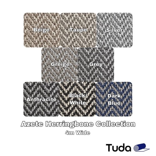 Aztec herringbone loop carpet - aztec,