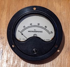 Vintage AEI panel Ammeter