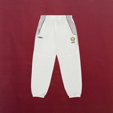 PALACE X UMBRO TRAINING NYLON TRACK JOGGERS WHITE SIZE LARGE  NWT GENTLY USED