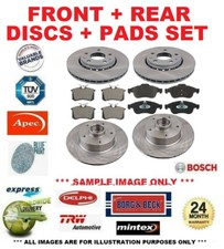FRONT + REAR BRAKE DISCS and PADS for RENAULT 19 II Chamade 1.4 (L535) 1993-1995