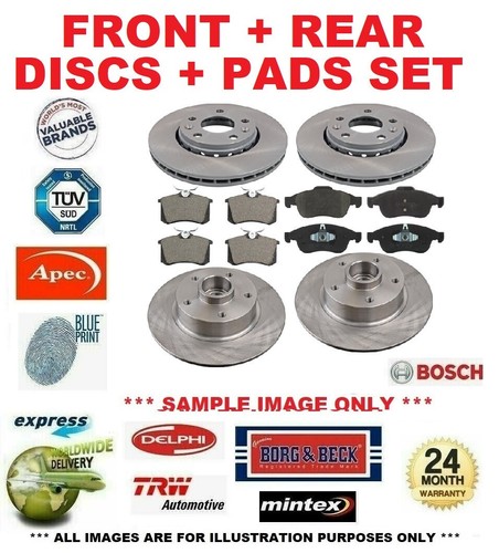 Front rear discs - front, for