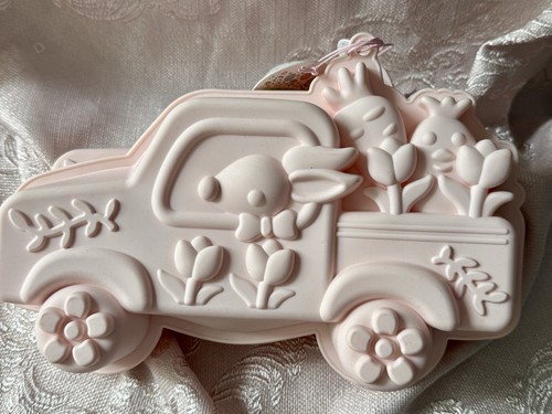 Easter bunny truck silicone - easter,