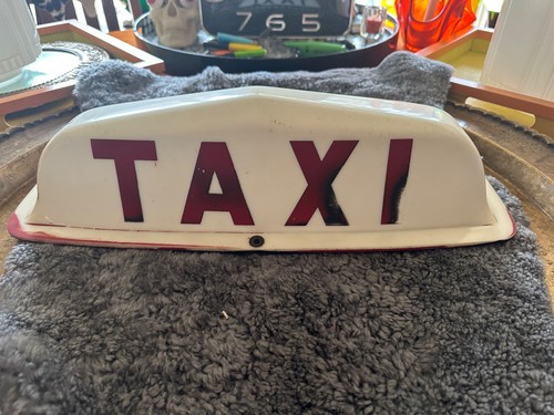 Vintage taxi sign - vintage,