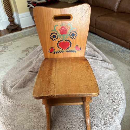 Vintage child wooden chair - vintage,