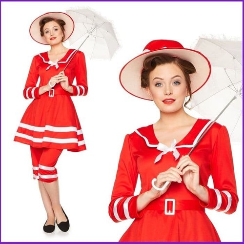 Ladies 1920s red bathing - red, suit