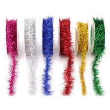 Christmas Tinsel Garland 4.92ft Long Glitter Tinsel Garland Wire Garland