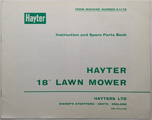 Original hayter lawnmower - original,