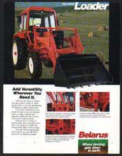 Belarus Tractor Front Loader Brochure Leaflet