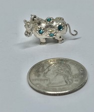 Vintage Blue Crystal Pantomime