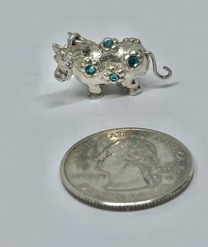 Vintage blue crystal pantomime - crystal,