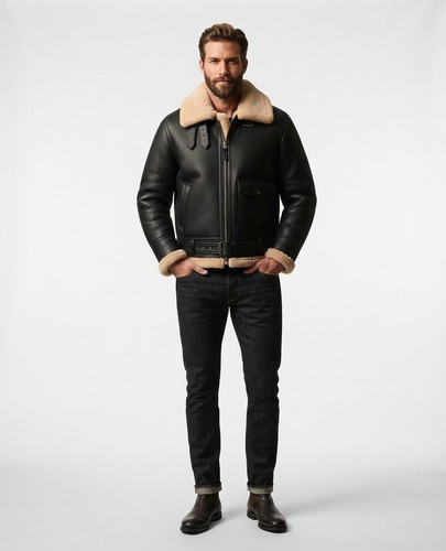 Men bomber jacket - men's, black
