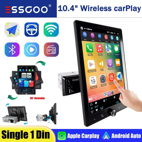 Single din wireless - 10.4",