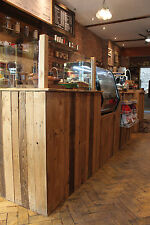 Bespoke Counter Bar Reclaimed Rustic Industrial Office Cafe Restaurant Fitted 