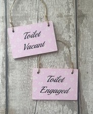 Toilet Door Sign Engaged